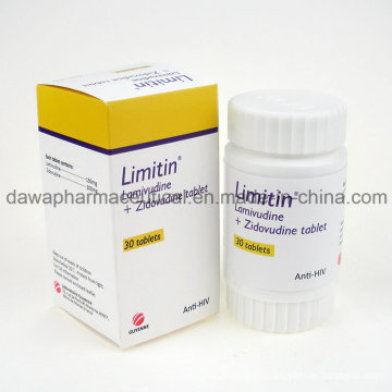 Препарат для лечения ВИЧ здравоохранения ламивудина 3tc + Zidovudinum таблетка